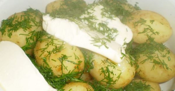 Картофель со сметаной