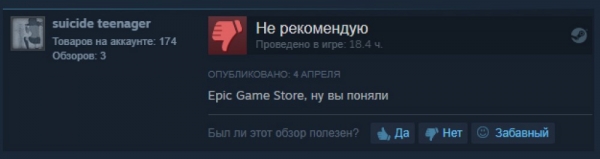  У геймеров сильно «бомбануло» от эксклюзивности Borderlands 3 для Epic Store. Они начали занижать оценки других игр в Steam 